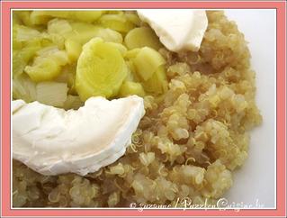 Quinoa Poireaux et Fromage de Ch�vre
